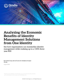 Economic Benefits Analysis of Identity Management Solutions by One Identity