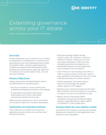 Extending governance across your IT estate