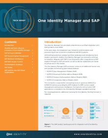 Get comprehensive and certified SAP integration with Identity Manager