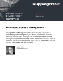 KuppingerCole 2021 Leadership Compass Privileged Access Management 