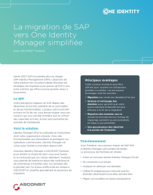 La migration de SAP vers One Identity Manager simplifiée