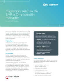 Migración sencilla de SAP a One Identity Manager