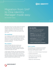 Migration from SAP to Identity Manager Made Easy