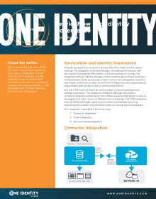 ServiceNow and Identity Governance