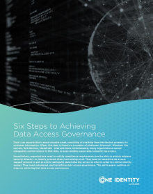 Six Steps to Achieving Data Access Governance