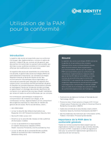 Utilisation de la gestion des accès à privilèges (PAM) pour la conformité
