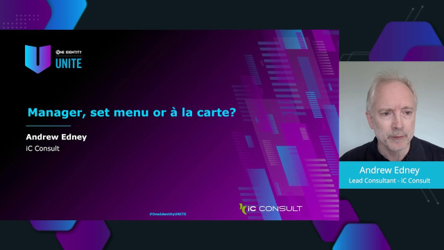 ‘Set menu or à la carte?’ Customizing the Identity Manager UI
